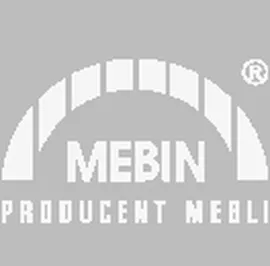 Logotyp Mebin Producent Mebli